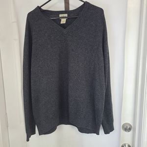 L.L.Bean Men's Classic Long Sleeve Pullover Sweater Size: XL Color: Grey